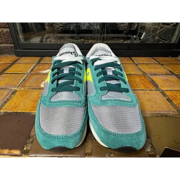 Mens 10 Saucony Original Jazz Vintage Green Grey Lifestyle Shoes S70368-57 - Picture 3 of 8